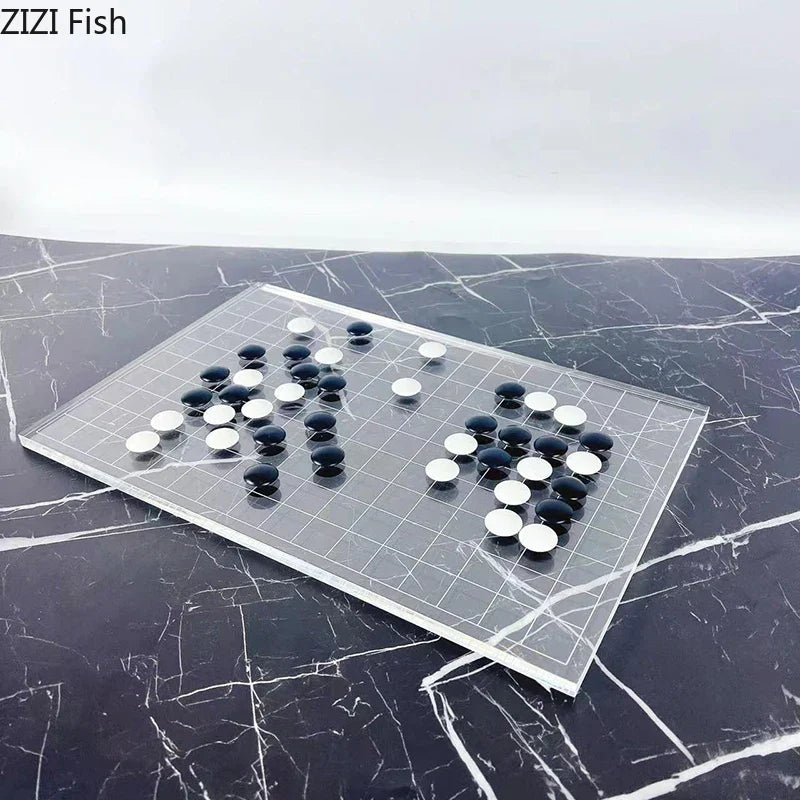 DecorBites™ Geometric Chess Set - Minimalist Chessboard & Pieces for Casual Games