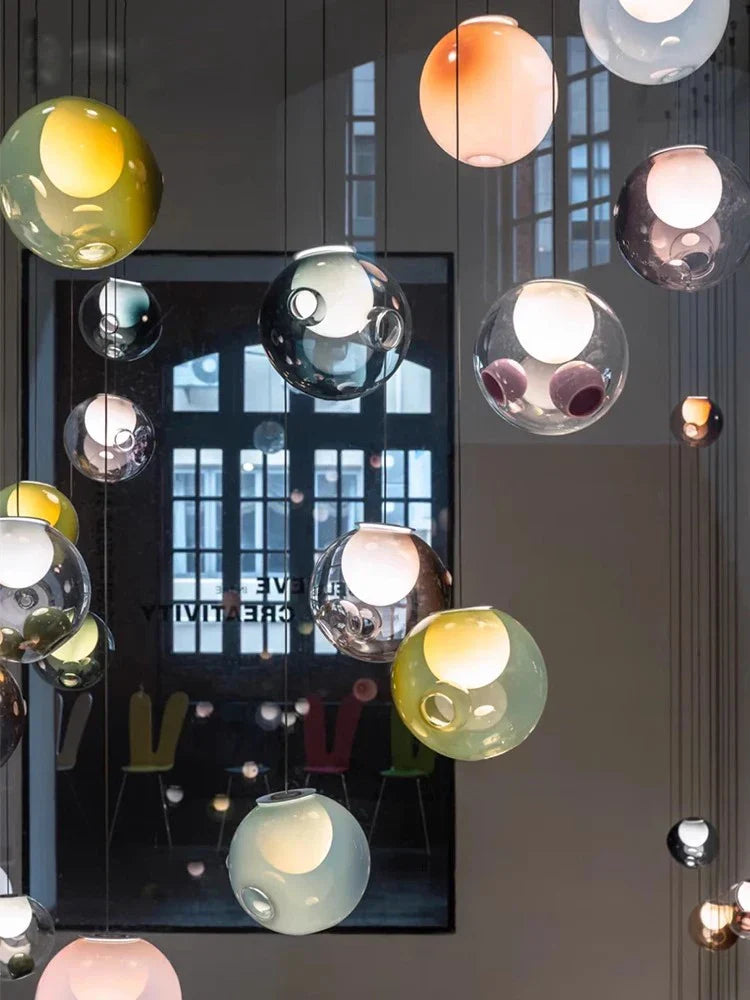 Glass Sputnik Pendant Light
