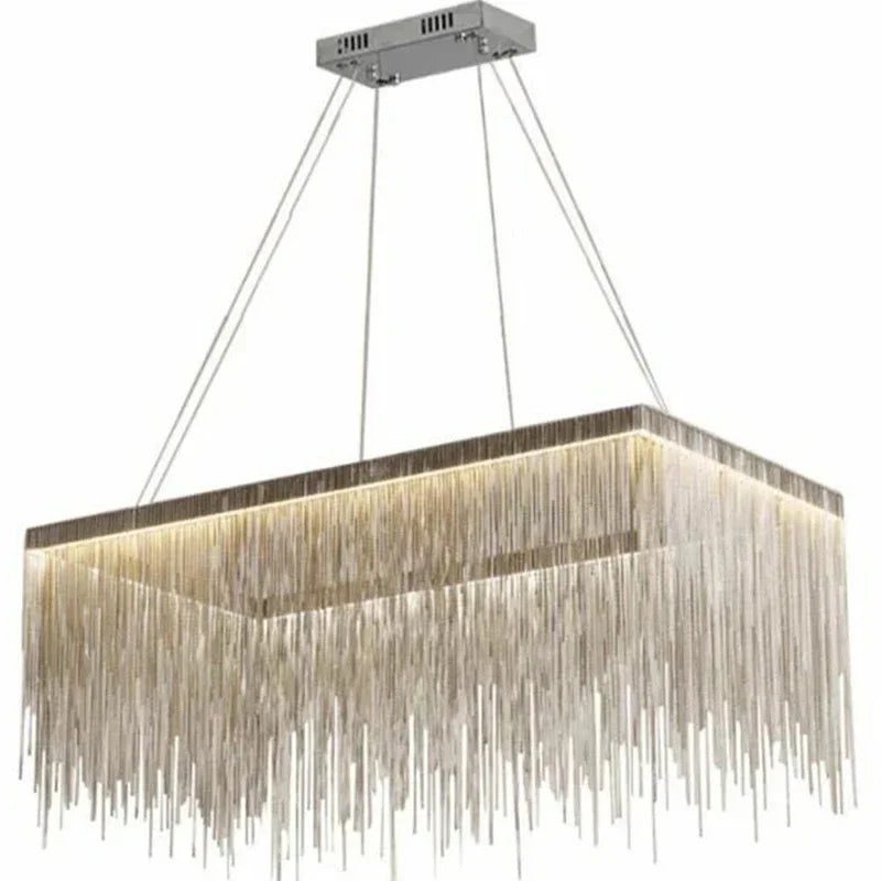 Aluminum Tassel LED Chandelier