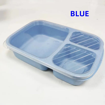 DecorBites™ Kids' Wheat Straw Bento Box Set with Lunch Bag