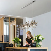 Sequin Leaf Ceiling Chandelier