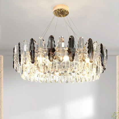 DecorBites™ Crystal LED Chandeliers for Elegant Dining & Living Spaces