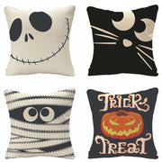 Linen Trick Treat Cushion Cover