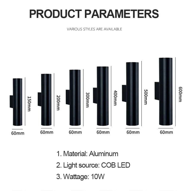Aluminum Indoor Wall Lamp