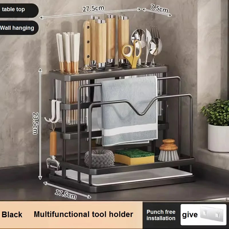 Metal Sink Knife Holder
