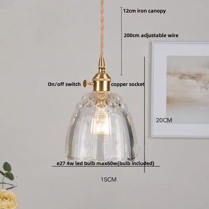 DecorBites™ Green Glass LED Pendant Lights | Nordic Modern Kitchen Hanging Lamp Fixtures