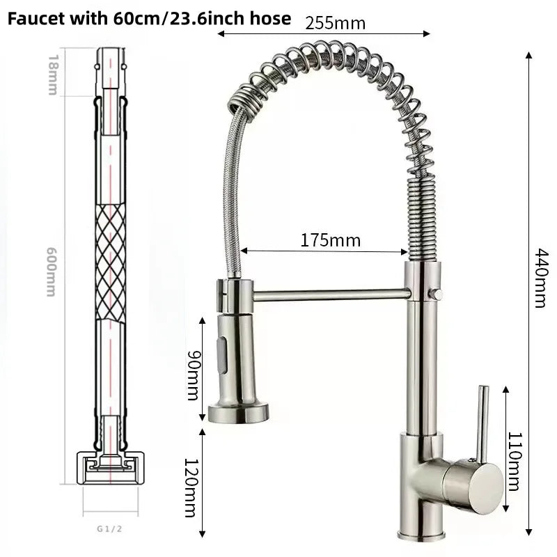 Chrome Gourmet Mixer Faucet