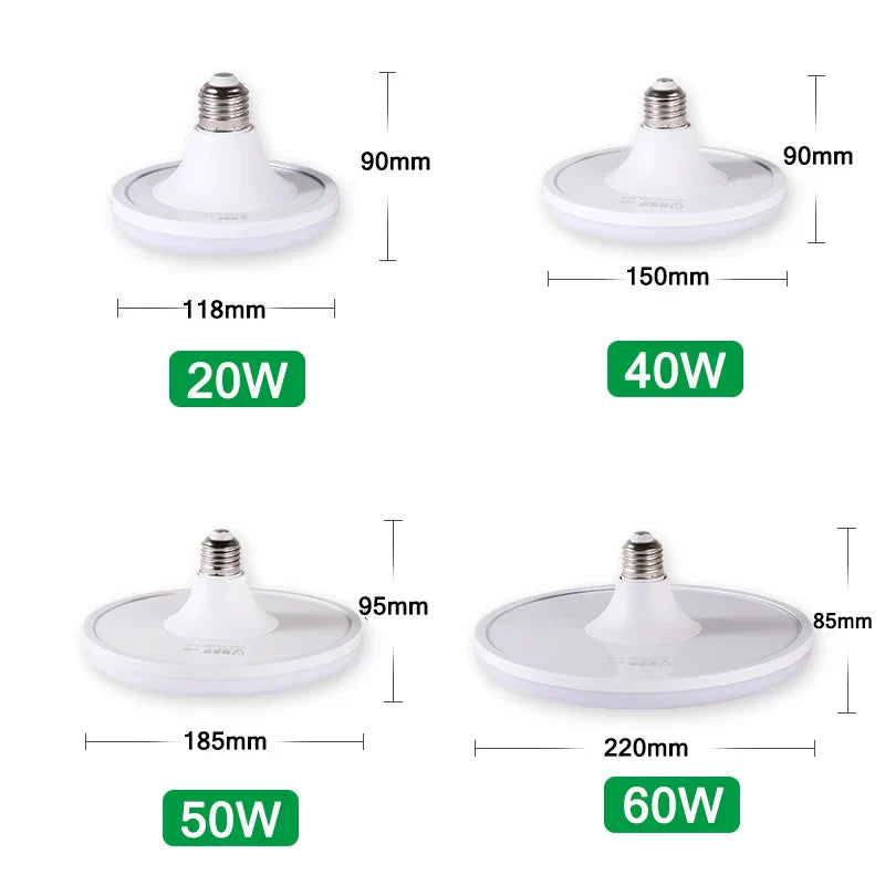 DecorBites™ LED UFO Ceiling Lamp E27 Bulb Super Bright Indoor Lighting for Living Room