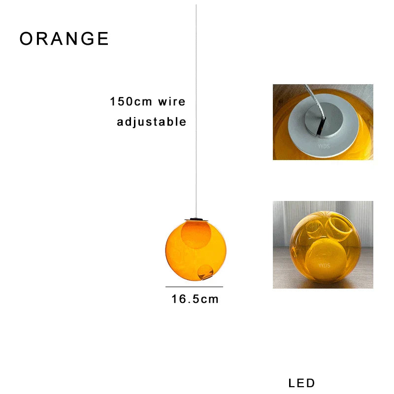 Glass Sputnik Pendant Light
