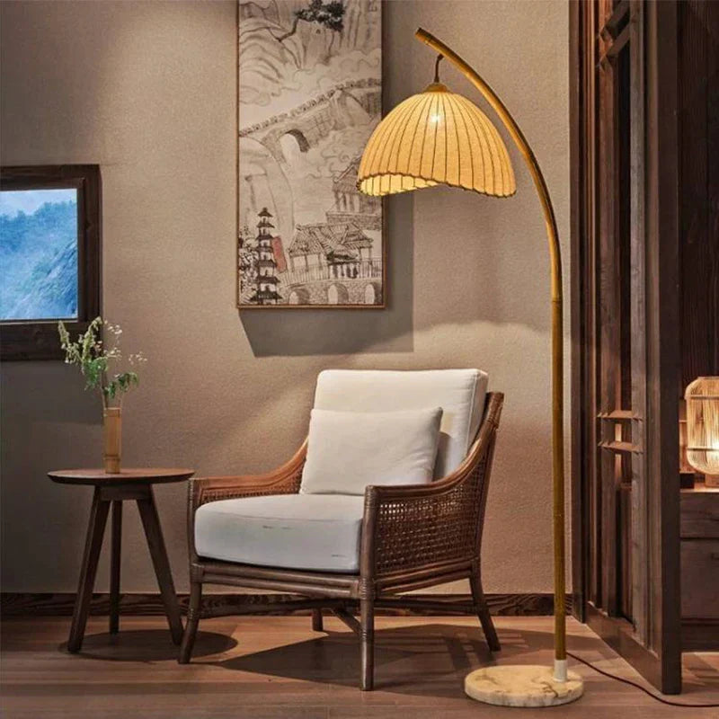 DecorBites™ Bamboo Shaped LED Floor Lamp for Living Room Bedroom Study Restaurant Décor