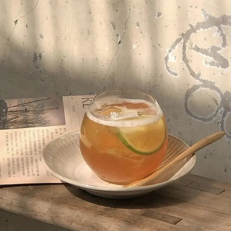 DecorBites™ 400ml Transparent Glass Coffee Mug for Home Bar Party Cocktails