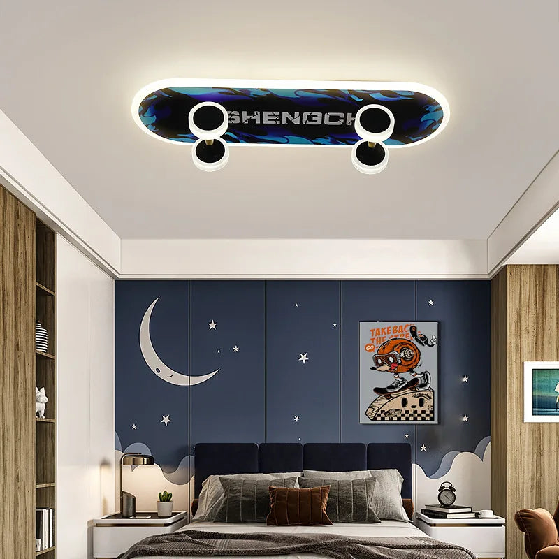 LED Skateboard Ceiling Light