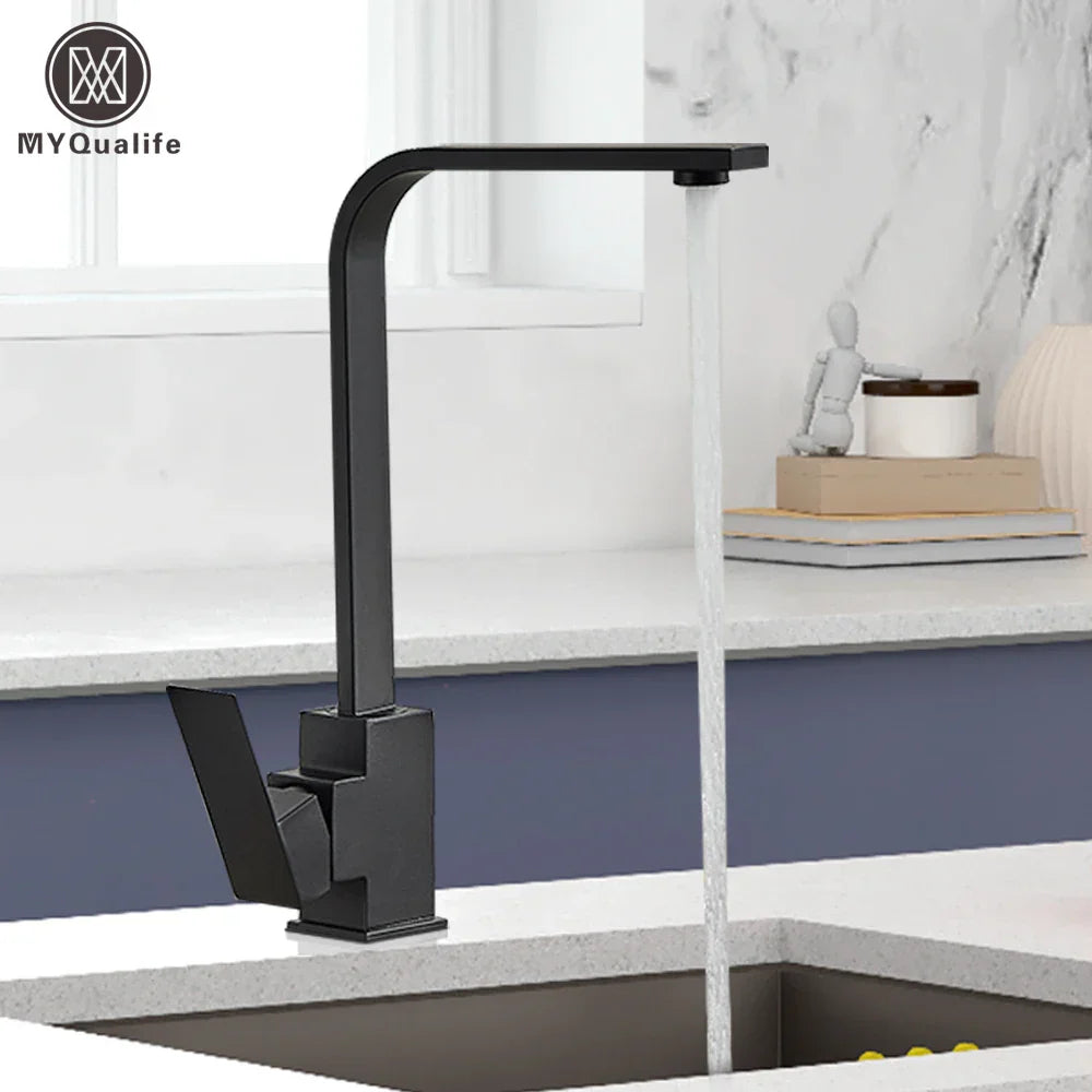 Gold Rotation Kitchen Faucet