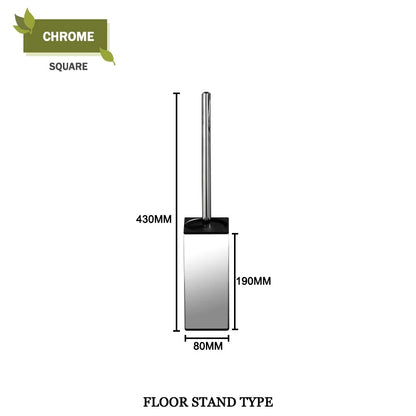 DecorBites™ Gold Toilet Brush Set with Wall Mount Holder