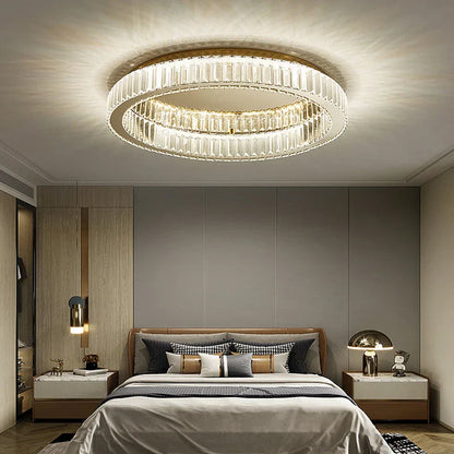 DecorBites™ Crystal LED Ceiling Chandelier for Home Living Room Bedroom Lighting