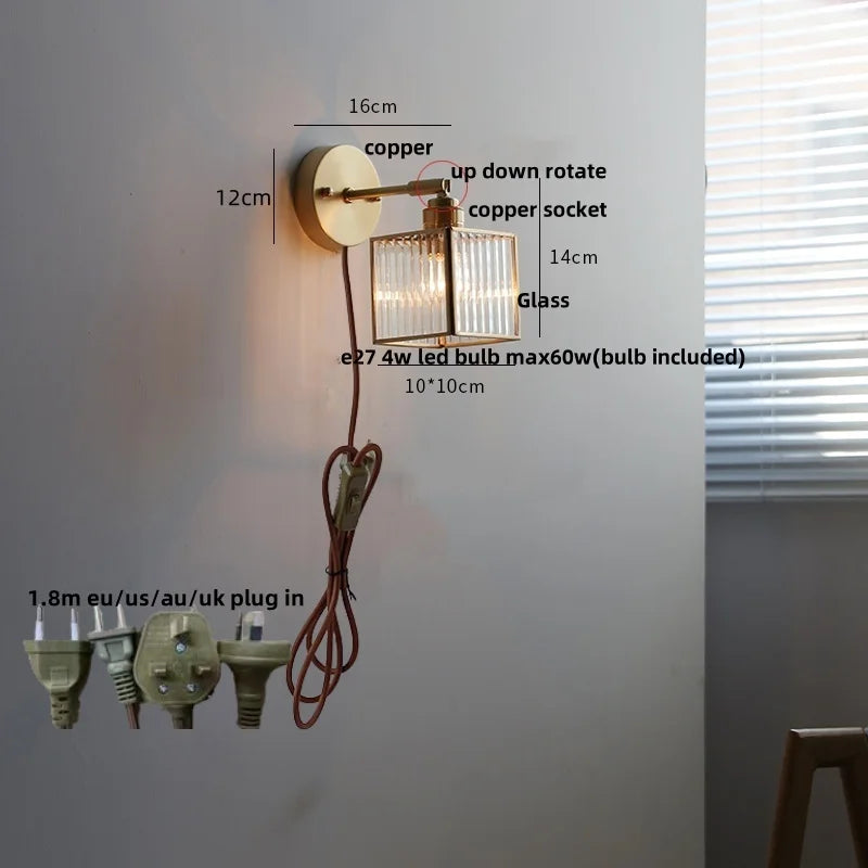 DecorBites™ LED Wall Lights Nordic Modern Bedroom Dining Room Coffee Bedside Lamp Sconce