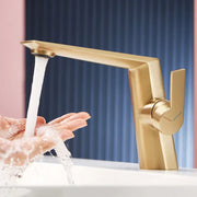 Brushed Gold Bathroom Faucet Precise Craftsmanship