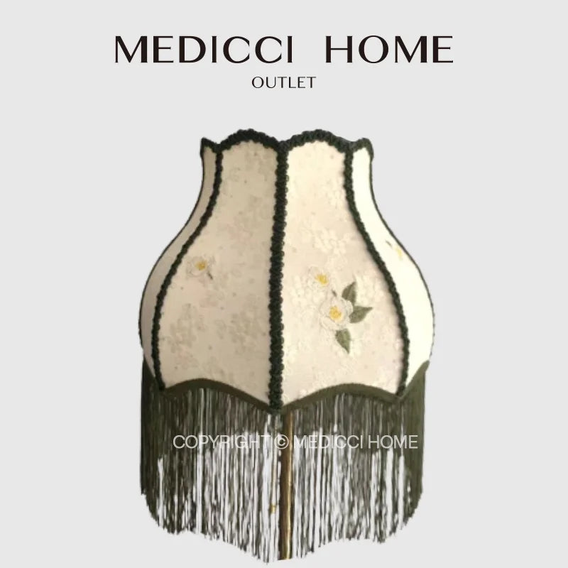 Camellia Jacquard Bell Lampshade