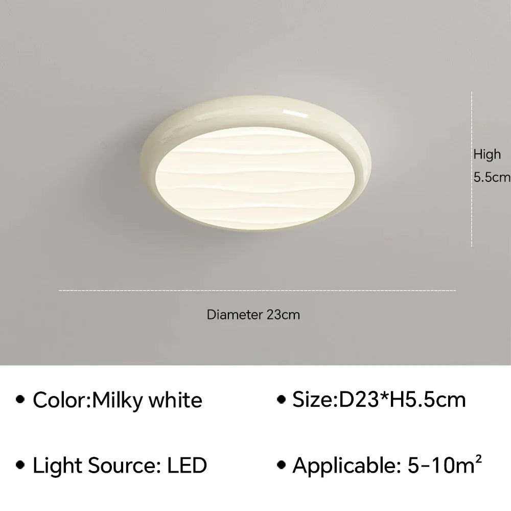 DecorBites™ LED Ceiling Light: Nordic Minimalist Design, Remote Control, for Bedroom, Living Room