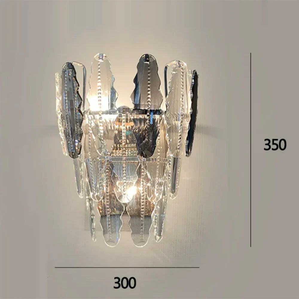 Crystal Leaf Chandelier 150cm Duplex Design