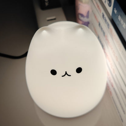 Mini Beliebte Katze Baby Nacht Lampe 7-farbe Pat Touch Farbwechsel Augenschutz Schlafzimmer Nacht Nacht Licht Geschenk Kinder 