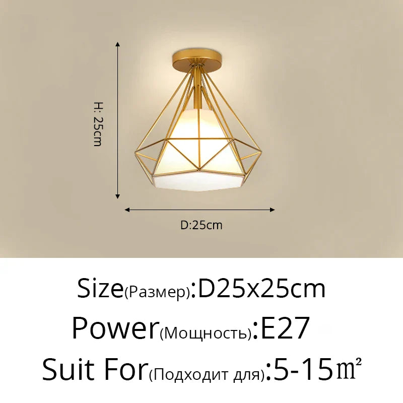 DecorBites™ Crystal Glass Nordic LED Chandelier for Modern Indoor Lighting