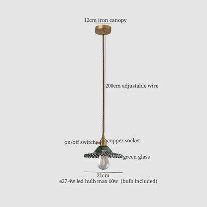 DecorBites™ Green Leaf LED Pendant Lamp for Home and Cafe Decor