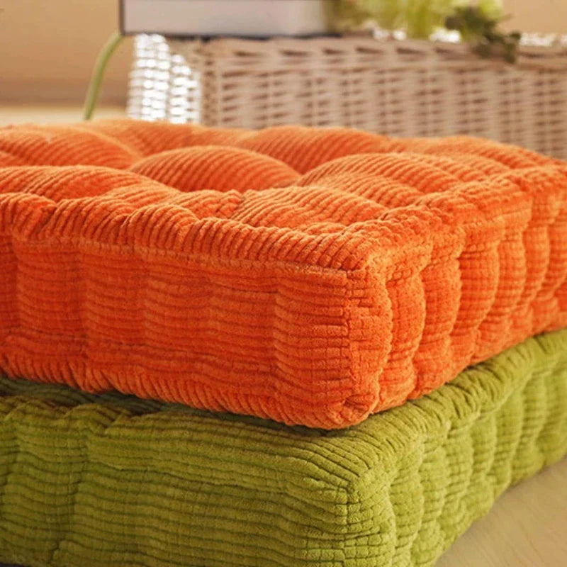 DecorBites™ Corduroy Tufted Floor Seat Cushion for Indoor Living Room Balcony Meditation