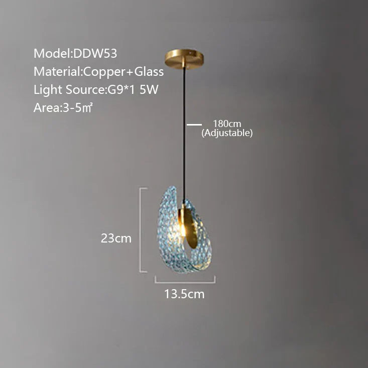 Copper Peacock Ceiling Chandelier