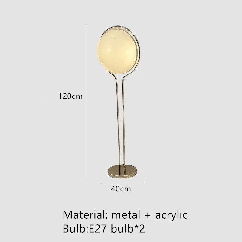 Chrome Acrylic Floor Lamp