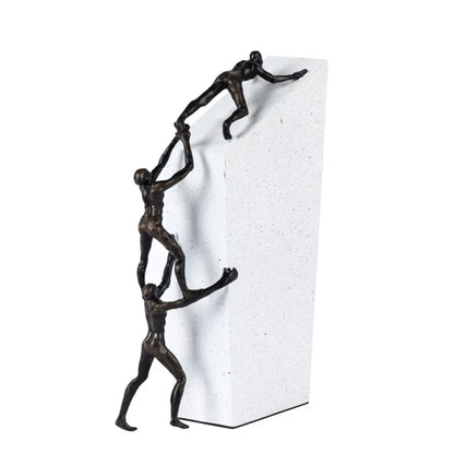 DecorBites™ Gymnast Metal Handicraft Figure Home Decor Figurine Table Sculpture Accessory