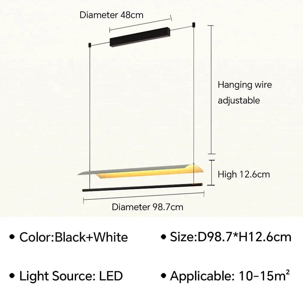 Brushed Steel LED Pendant