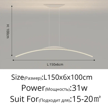 DecorBites™ LED Pendant Lamp - Minimalist Hanging Light for Dining Room & Home Decor