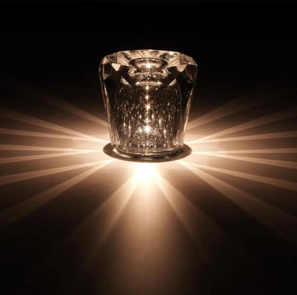 DecorBites™ Crystal Diamond Night Light | Rechargeable LED Table Lamp