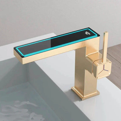 DecorBites™ Gun Grey Digital Display Basin Faucet