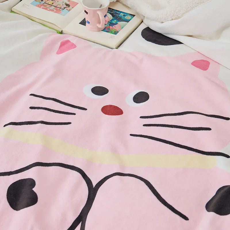 Lamb Fleece Printed Blanket
