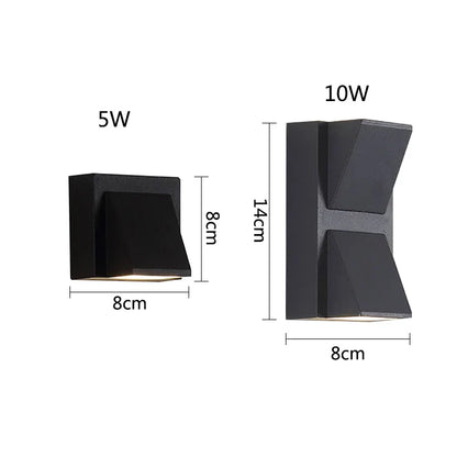DecorBites™ LED Wall Lamps: Modern, Creative, Waterproof for Outdoor Courtyard, Gate, Terrace, Garden.