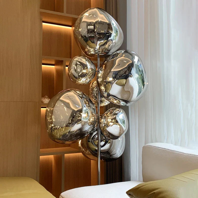 DecorBites™ LED Lava Floor Lamp Nordic Minimalist Indoor Lighting Room Bedroom Standing Light