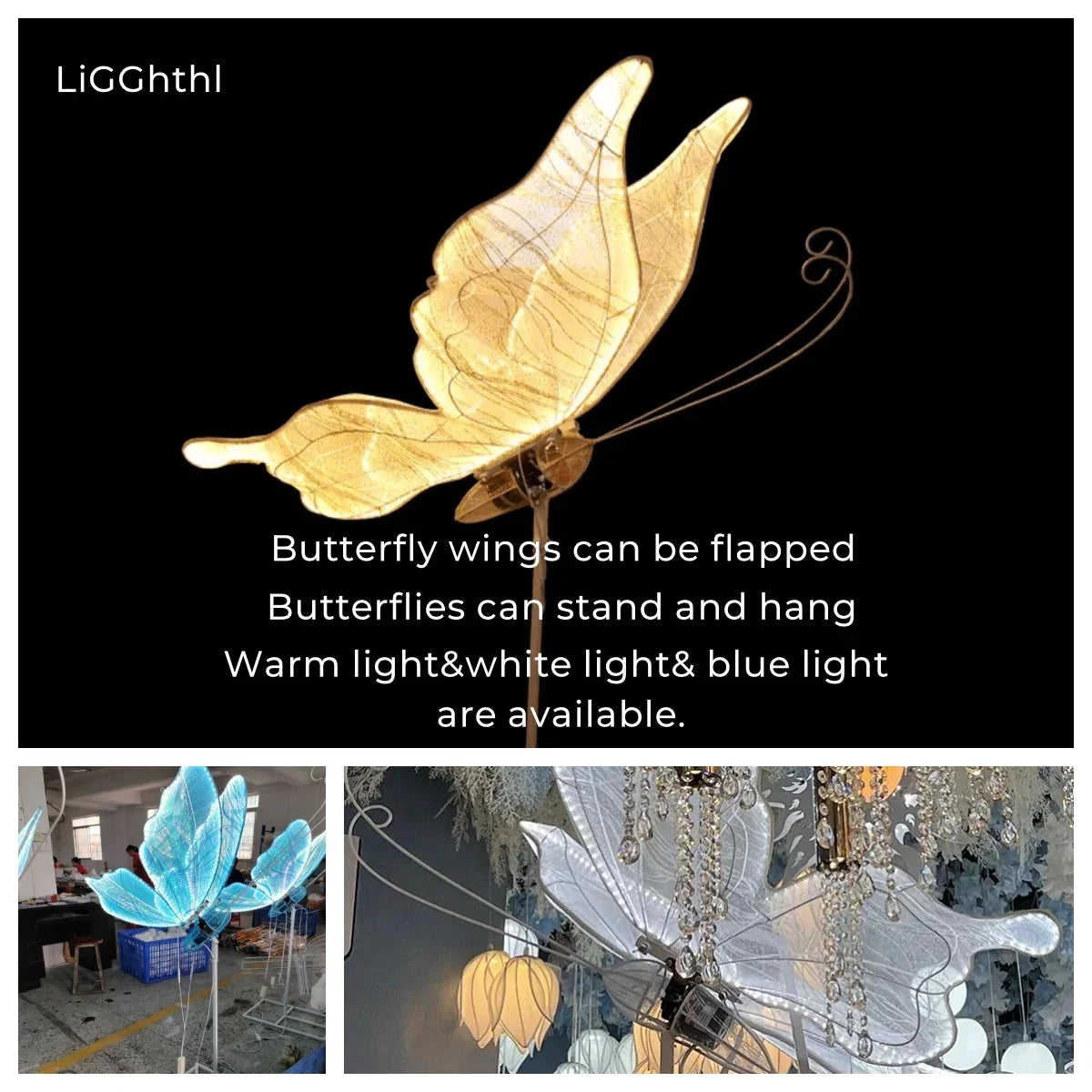 Lace Butterfly Hanging Lamp