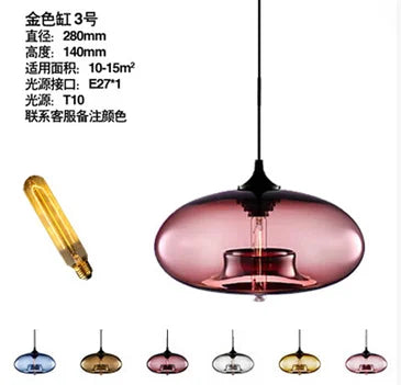 Pendant Lights Multicolored Glass
