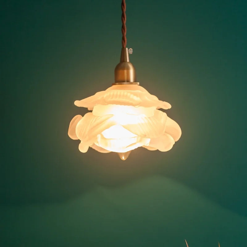 DecorBites™ Frosted White Glass LED Pendant Lamp: Nordic Minimalism for Living Room & Cafe