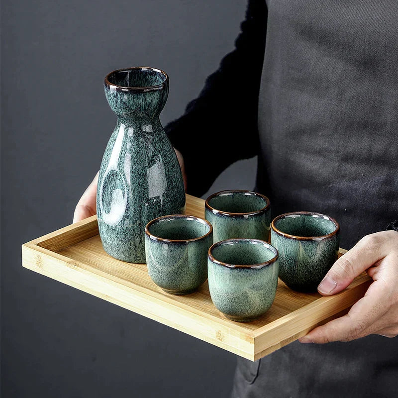 Pottery Sake Shochu Set