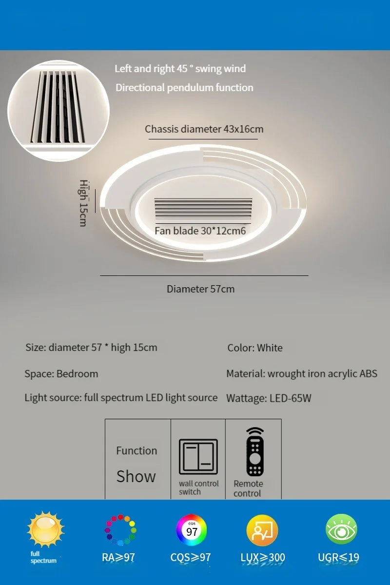 Remote Bladeless Ceiling Fan