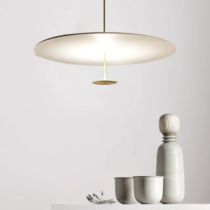 DecorBites™ Gold Black Pendant Light for Living Room, Elegant Minimalist Ring Suspension Lamp