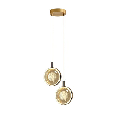 DecorBites™ Dandelion Crystal Ball Chandelier LED Hanging Lamp for Bedroom and Restaurant