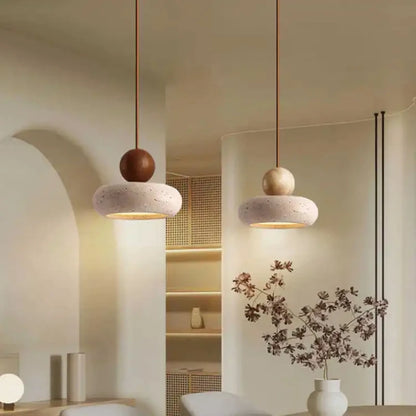DecorBites™ Vintage Pendant Light Natural Agate
