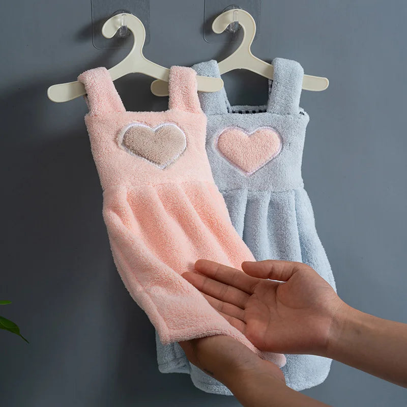 DecorBites™ Cute Cartoon Hand Towel - Soft, Absorbent Cleaning Cloth for Kitchen and Bathroom