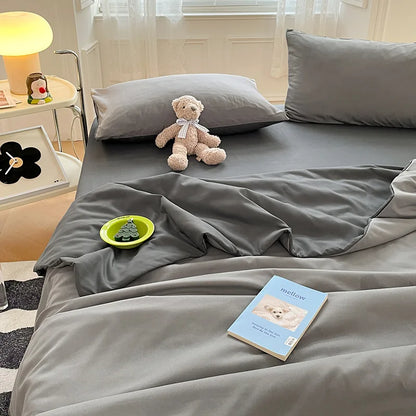 DecorBites™ Cotton Quilted Duvet Cover Soft Comforter Skin-Friendly Bedclothes