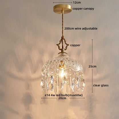 DecorBites™ Crystal Glass LED Wall Sconce - Luxury French Stair Light for Home Decor