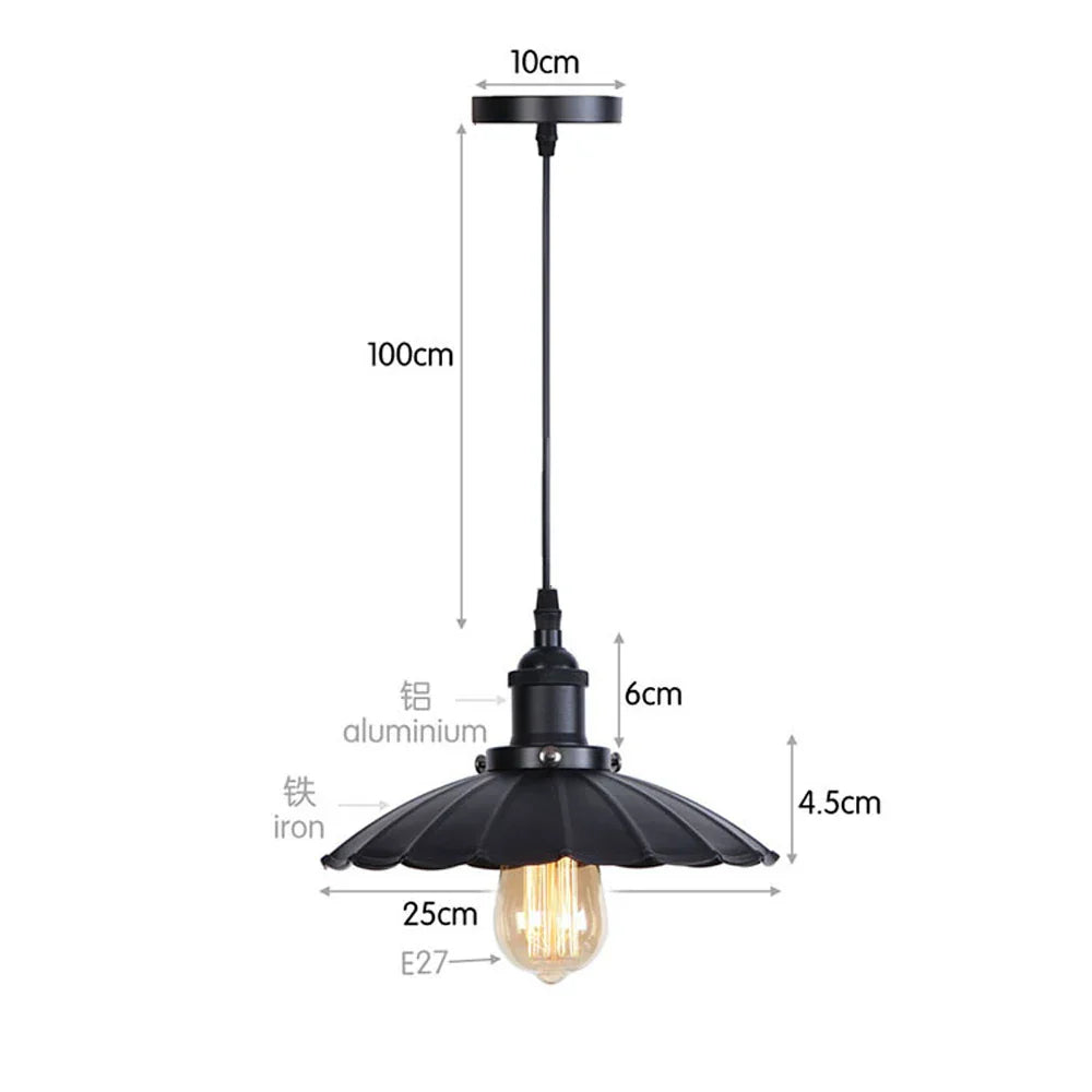 DecorBites™ Iron Pendant Light for Dining Room, Kitchen, and Bedroom